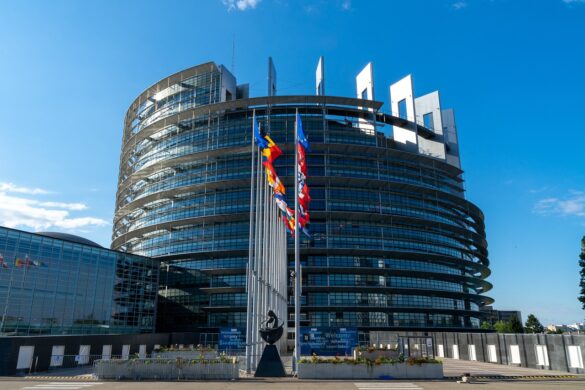 Gebäude des Europäischen Parlaments in Brüssel, Sitz der Gesetzgeber der EU