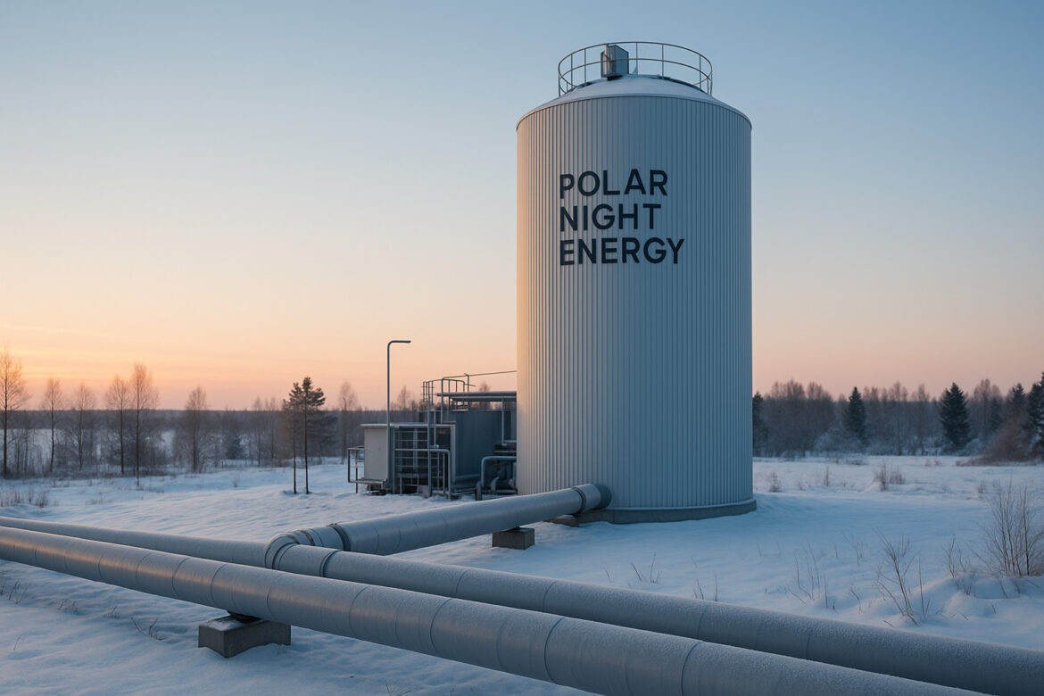 Sandbatterie-Silo in Finnland speichert Wärme aus erneuerbaren Energien für die Fernwärmeversorgung im Winter